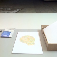 Encadrement d'une surface plane avec un dessin comme trace possible d'un instant éphémère X 100  at Orbe - Minoterie Rodynam