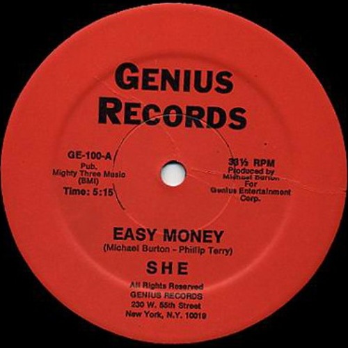 SHE - Easy money - 198X - Genius Records