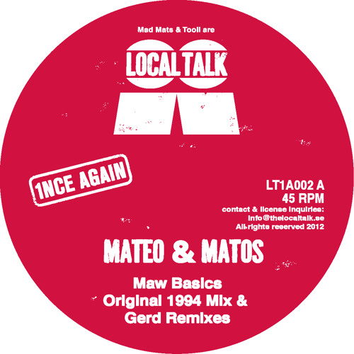Mateo & Matos - Maw Basics (Original '94 Mix) (LT1A002, Side A)