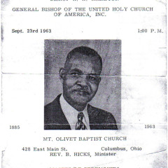 A sermon by the late Bishop H.H. Hairston. General President of the UHC from 1949-1963.