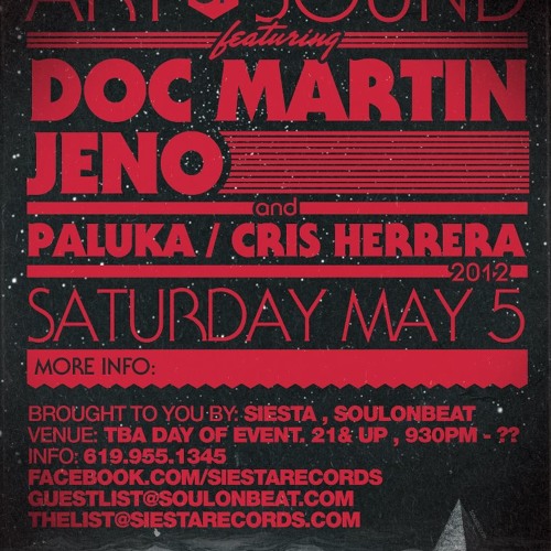 Doc Martin Live @ Art of Sound San Diego - 5-5-2012