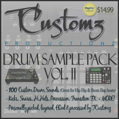 TCustomz Productionz Drum Sample Pack Vol. II *PREVIEW*