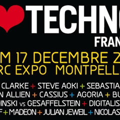 Nicolas Cuer @ I LOVE TECHNO (Part 1 of 2h30 dj set) 124 to 128 bpm 17.12.11 / FREE DOWNLOAD / (record without FX, Just mix)