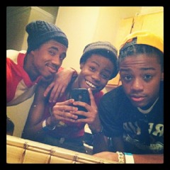 Glow In The Dark, By Chris brown.. And My Cuzzo On The Phone in the background . Lol