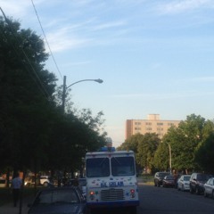 Ice cream truck (hello) at Annunciation Greek Orthodox Church