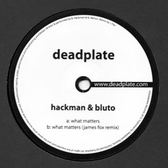 Hackman & Bluto - What Matters (James Fox Remix) CLIP [DPL003]