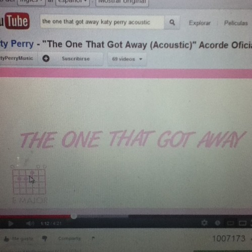 Katty perry "the one that got away"