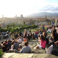 Sunset At Piazzale Michelangelo at Florence