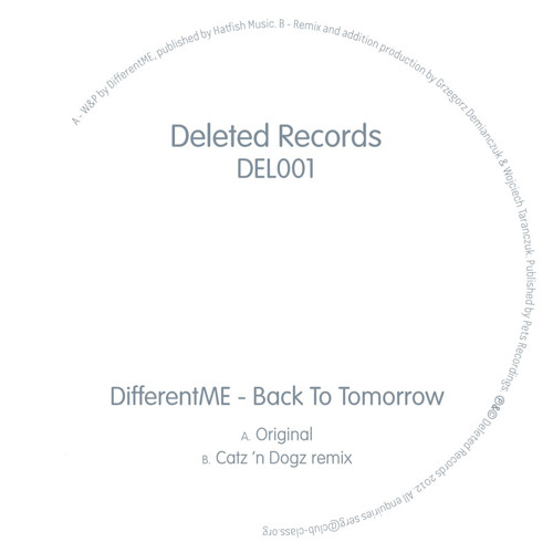 DifferentME – Back To Tomorrow (Catz 'n' Dogz Remix)