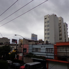 Thunderstorm in Mexico City