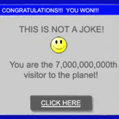 Congratulations! You won! (How do I know if this is real?)