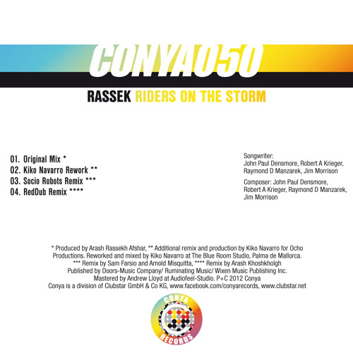 Rassek- Riders On The Storm (Kiko Navarro Rework)