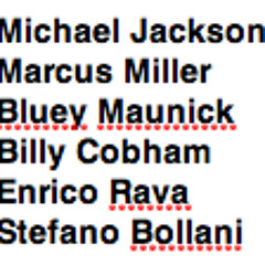 Billie Jean's all stars ft Miller, Cobham, Maunick, Bollani, Rava, Jackson