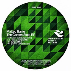 The Garden State EP (Incl. Dennis Collado Remix) // Underground Source Records