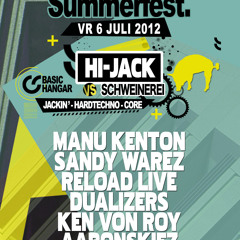 Ble3k - Hardtechno at Hi-jack vs . Schweinerei (Basic Summerfest 06.07.2012) mp3