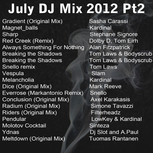 Dave the Drummer July Dj Mix Part2