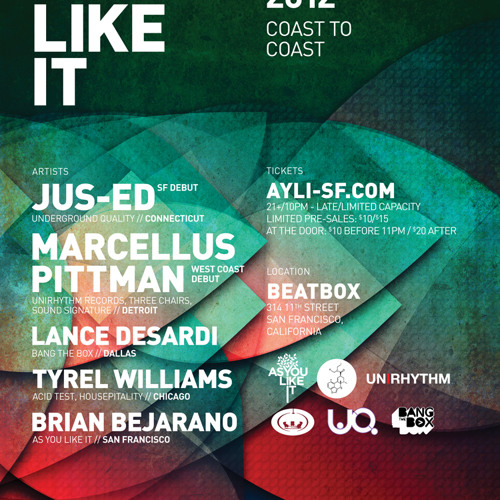 Marcellus Pittman at AYLI Coast to Coast 05/11/12