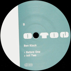 Ben Klock | Before One
