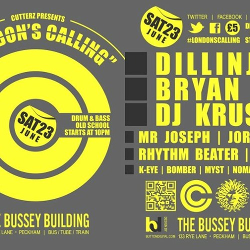 Dillinja @ london's calling the bussey building peckham  june 2012