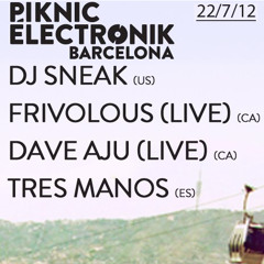 Tres Manos Live at Piknic Electronik #4 Barcelona - July 2012
