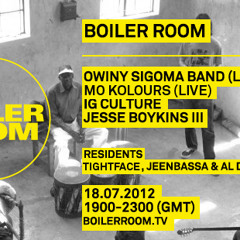 Mo Kolours live in the Boiler Room