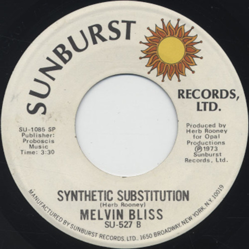 洋楽 MELVIN BLISS - SYNTHETIC SUBSTITUTION Stream Melvin Bliss / Synthetic Substitution (1973) by blackrattt