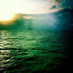 Looking Up at Sun Rays Underwater