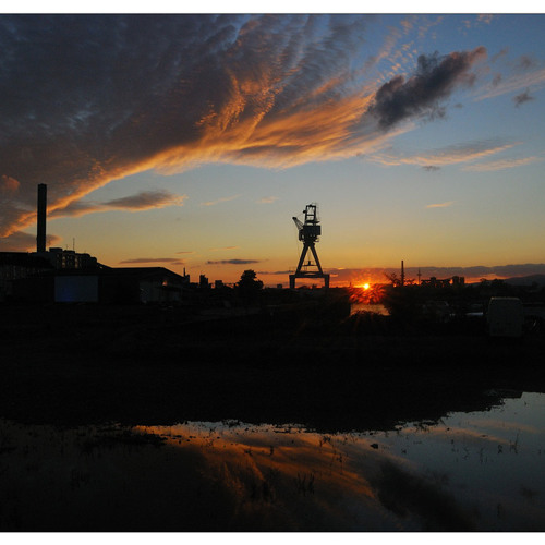 Sunset over Offenbach