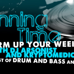 Spinning Time with ARSONIST KRYPTOMEDIC - #1 13.01.12 LIVE BERMUDAFUNK RADIO