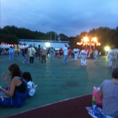 先生による新しいなんとか音頭の指導 at 東京都障害者総合スポーツセンター