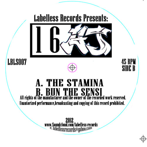 16aj - The Stamina (OUT NOW!!!! On 12" vinyl LBLS007)