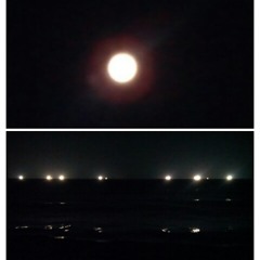 보름달에 비친 파도소리 at 삼양검은모래해변