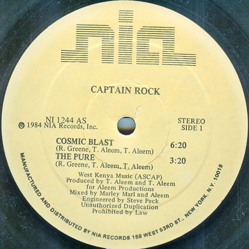 Captain Rock / Cosmic Blast Captain Rock / Cosmic Blast