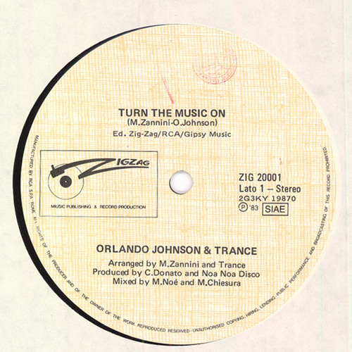 Orlando Johnson And Trance - Turn The Music On (re-touched)