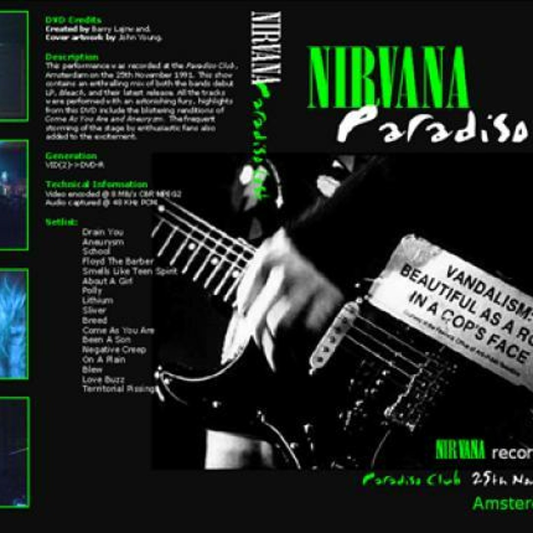 Stream Come As You Are - Nirvana - Live at Paradiso, Amsterdam, NL