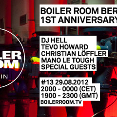 Cosmin TRG b2b Efdemin 110 min Boiler Room Berlin DJ Set