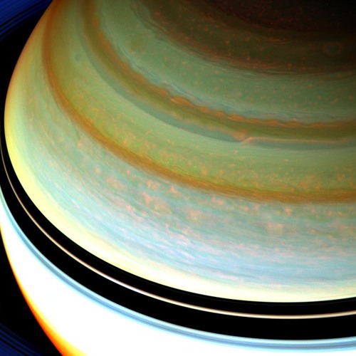 SATURN RISING    (photo by NASA)