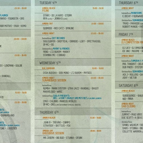 STUNNA feat MC PM Live at Ambra Day Sun+Bass September 6 2012
