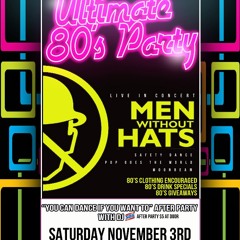 MEN WITHOUT HATS CKPR  RADIO AD ULTIMATE 80S AT CROCKS NOV 3