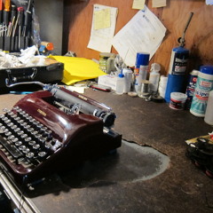 Typewriter,1939 Corona Sterling,Above Keyboard