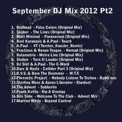 Dave the Drummer Dj mix Sept 2012 - A Bit Harder