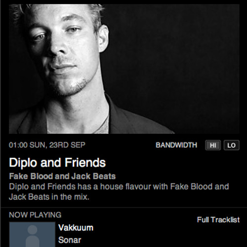 Stream Fake Blood plays Vakkuum - Sonar on BBC Radio 1 Diplo & Friends by  Vakkuum | Listen online for free on SoundCloud
