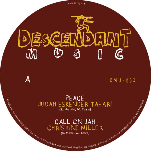 DMU-001A Judah Eskender Tafari - Peace / Christine Miller - Call on Jah