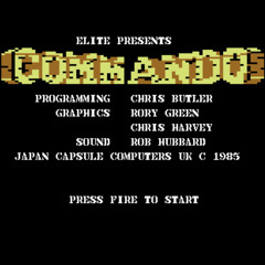 Commando game over (Rob Hubbard C64 game cover)