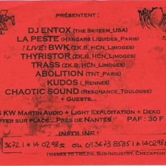 BWK Live @L'industrie de la viande 14-02-1998 Nantes
