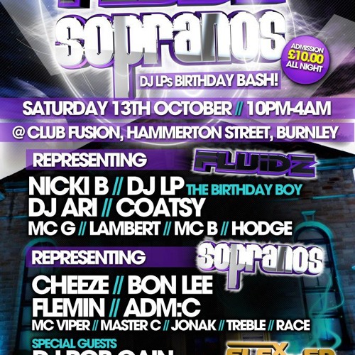 DJ Rob Cain (FLUIDZ vs SOPRANOS) @ Club Fusion / Promo Mix