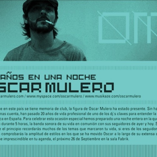 Set 3: Oscar Mulero en Fabrik – ‘20 años en una noche’ (26-9-2009, Madrid)