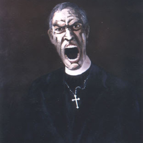 сатанисты в плащах. одержимый и изгнание дьявола. страшный священник. C. страшный священник арт.