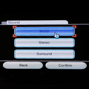 Wii - UI Item Selected, System Menu