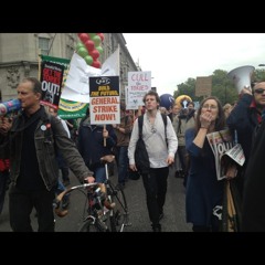 "Why should teachers face the axe - Tory Scum pay your tax! at Hard Rock Cafe London